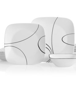 Corelle® Simple Lines 18-piece Dinnerware Set. Service for 6
