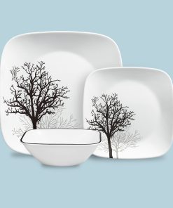 Corelle® Timber Shadows 12-piece Dinnerware Set. Service for 4