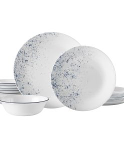 Corelle® Indigo Speckle 18-piece Dinnerware Set. Service for 6