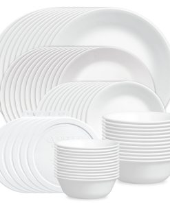 Corelle® Winter Frost White 66-piece Dinnerware Set. Service for 12