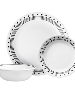 Corelle® City Block 12-piece Dinnerware Set. Service for 4