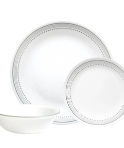 Corelle® Mystic Gray 12-piece Dinnerware Set. Service for 4