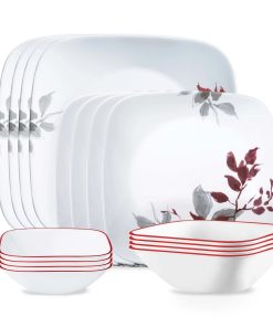 Corelle® Kyoto Leaves 16-piece Dinnerware Set. Service for 4