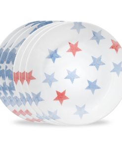 Corelle® Red. White. and Blue 8.5 Lunch Plate. 6-pack