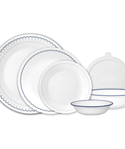 Corelle® Caspian Lace 66-piece Dinnerware Set. Service for 12