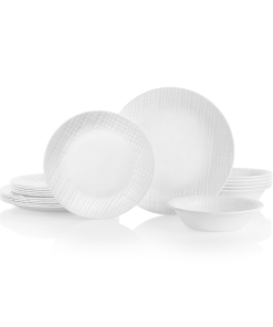 Corelle® Linen Weave 18-piece Dinnerware Set. Service for 6