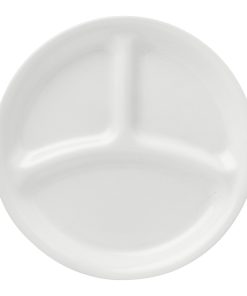 Corelle® Winter Frost White 8.5 Divided Salad Plate